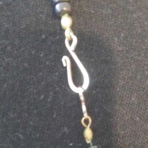 Vintage Hand Painted Wood Parrot Beaded Necklace  Fun Playful Boho Tropical - Picture 12 of 16